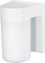 Nuvo SF77/530 - 1 Light - 8&#34; Utility Wall with White Glass White Finish