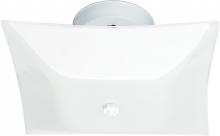 Nuvo SF77/824 - 2 Light - 12&#34; Flush with White Square Glass - White Finish