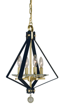 Framburg 4924 PN/SP - 4-Light Polished Nickel/Satin Pewter Ice Mini Chandelier