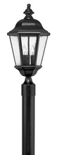 Hinkley 1671BK-LL - Hinkley Lighting Edgewater Series 1671BK-LL Exterior Post Lantern (Incandescent or LED)