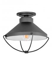 Hinkley 2693BK - Hinkley Lighting Crew Series 2693BK Exterior Flush-Mount