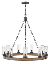 Hinkley 29208SQ-LL - Hinkley Lighting Sawyer Series 29208SQ-LL Exterior Chandelier (Incandescent or LED)