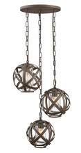 Hinkley 29704VI - Hinkley Lighting Carson Series 29704VI Interior/Exterior Triple Pendant