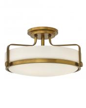 Hinkley 3643HB - Hinkley Lighting Harper Series 3643HB Semi-Flush (Incandescent or LED)