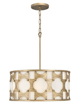 Hinkley 4735BNG - Hinkley Lighting Carter Series 4735WBZ Drum Pendant