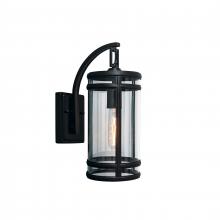 ELK Home 1190-ADB-CL - New Yorker 14&#39;&#39; High 1-Light Outdoor Sconce - Acid Dipped Black