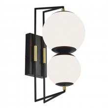 ELK Home 1261-MBSB-MA - Cosmos 18.5&#39;&#39; High Integrated LED Outdoor Sconce - Matte Black Satin Brass