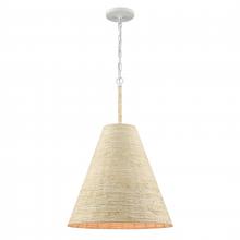 ELK Home 32456/1 - Abaca 17&#39;&#39; Wide 1-Light Pendant - Textured White