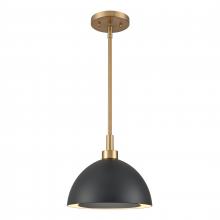 ELK Home 52324/2 - Pelham 10&#39;&#39; Wide 2-Light Pendant - Satin Brass with Matte Black