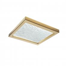 ELK Home 5391-SB-WV - For-Square 12&#39;&#39; Wide Integrated LED Flush Mount - Satin Brass