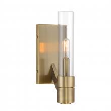  6511-AN-CL - Rohe 12.5'' High 1-Light Sconce - Aged Brass