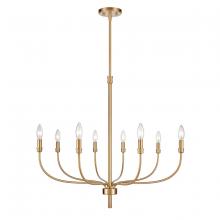 ELK Home 81507/8 - Newland 34&#39;&#39; Wide 8-Light Chandelier - Satin Brass