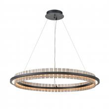 ELK Home 81725/LED - Hugo 36&#39;&#39; Wide Integrated LED Pendant - Matte Black with Sunbleached Oak