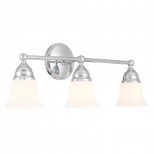 ELK Home 8583-CH-BSO - Sophie 24&#39;&#39; Wide 3-Light Vanity Light - Chrome