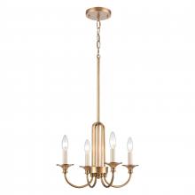 ELK Home 89723/4 - Cecil 16&#39;&#39; Wide 4-Light Semi Flush Mount - Natural Brass