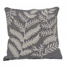 ELK Home HVT0897-9981 - Embroidered Fern 20x20&#39;&#39; Pillow - Gray